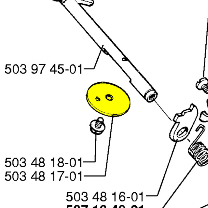 Riistinlevy 5034817-01 ryhmässä Varaosat / Varaosat Moottorisahat / Varaosat Husqvarna 40 @ GPLSHOP (5034817-01)