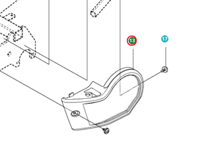 Ohjauskansi ryhmässä Varaosat / Jonsered Ajettavat ruohonleikkurit Varaosat  / Varaosat Jonsered FR 2216 MA 4x4 @ GPLSHOP (5040595-01)