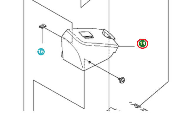 Ohjauskansi ryhmässä Varaosat / Jonsered Ajettavat ruohonleikkurit Varaosat  / Varaosat Jonsered FR 2216 MA 4x4 @ GPLSHOP (5040597-02)