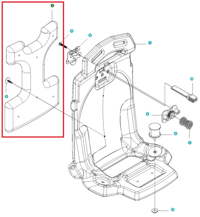 Pad ryhmässä Varaosat / Varaosat Lehtipuhaltimet / Varaosat Husqvarna 530BT @ GPLSHOP (5041482-01)