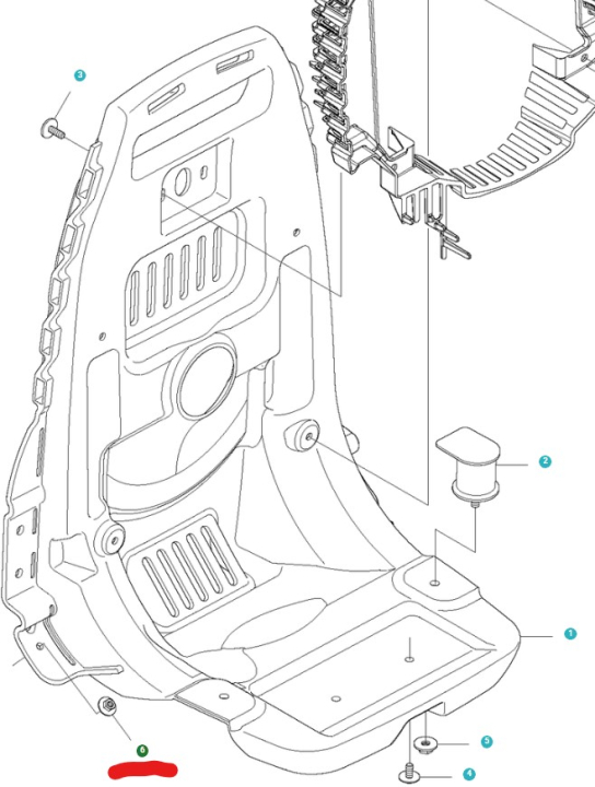 Mutteri ryhmässä Varaosat / Varaosat Lehtipuhaltimet / Varaosat Husqvarna 580BTS @ GPLSHOP (5051826-01)