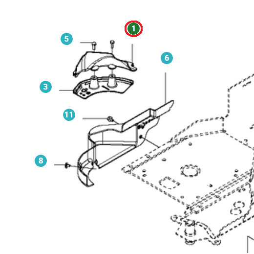 Asuminen ryhmässä Varaosat / Jonsered Ajettavat ruohonleikkurit Varaosat  / Varaosat Jonsered FR 2216 MA @ GPLSHOP (5102225-03)