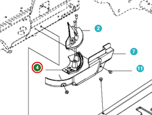 Asuminen ryhmässä Varaosat / Jonsered Ajettavat ruohonleikkurit Varaosat  / Varaosat Jonsered FR 2216 MA 4x4 @ GPLSHOP (5102227-04)