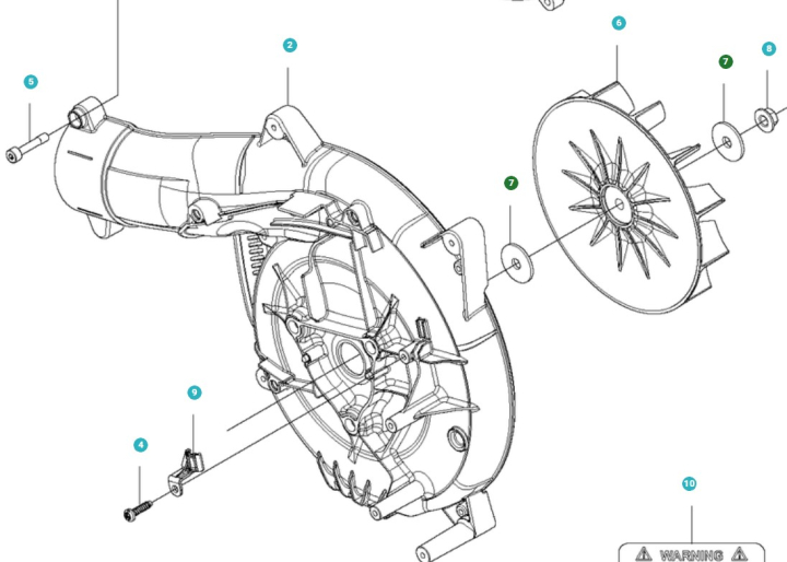 Pesukone ryhmässä Varaosat / Varaosat Lehtipuhaltimet / Varaosat Husqvarna 525BX @ GPLSHOP (5157047-01)