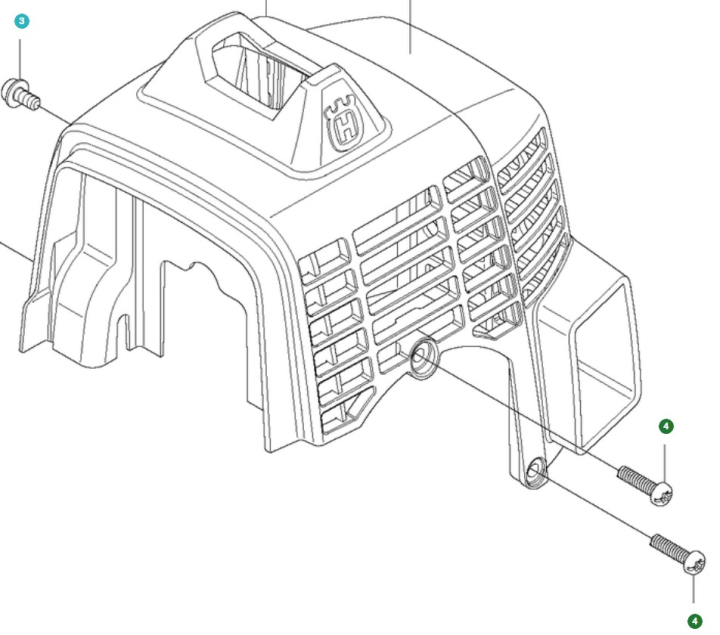 Ruuvi ryhmässä Varaosat / Varaosat Lehtipuhaltimet / Varaosat Husqvarna 525BX @ GPLSHOP (5218636-01)