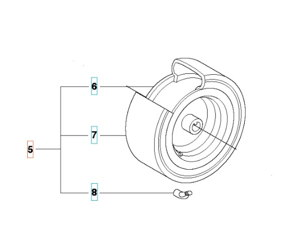 Pyörä R111B, R111B5, R112C, R112C5, C112iC ryhmässä Varaosat / Rider Varaosat / Varaosat Husqvarna Rider 112C5 @ GPLSHOP (5255849-01)