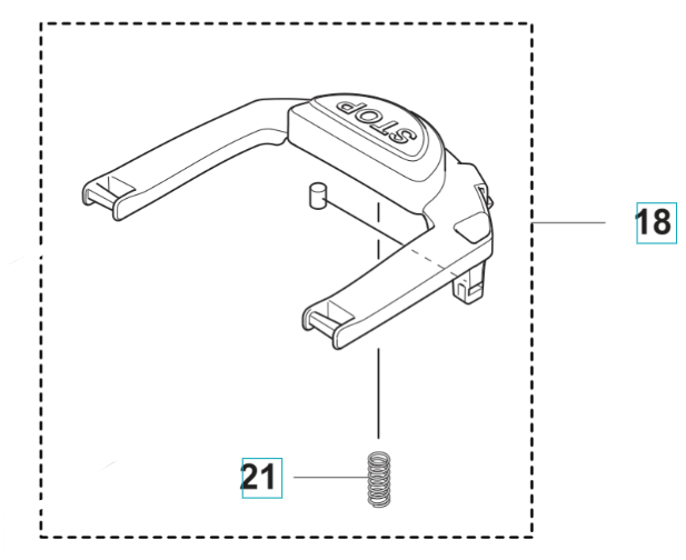 PYSÄYTYSPAINIKESARJA ryhmässä Varaosat Robottiruohonleikkurit / Varaosat Gardena Sileno Minimo / Gardena Sileno Minimo - 2023 @ GPLSHOP (5293437-01)