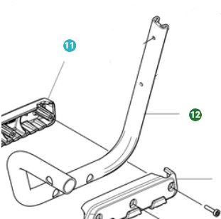 Frame Assy Oikea puskuri ryhmässä Varaosat / Varaosat Lehtipuhaltimet / Varaosat Husqvarna 550iBTX @ GPLSHOP (5310169-01)