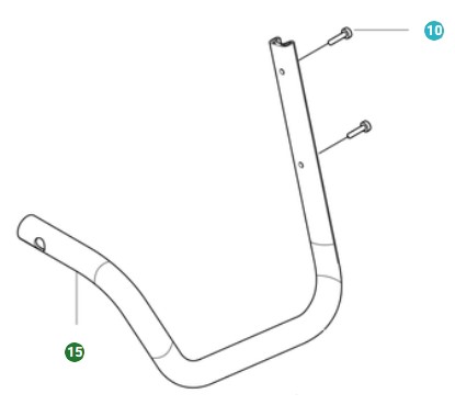 Frame Assy vasen puskuri ryhmässä Varaosat / Varaosat Lehtipuhaltimet / Varaosat Husqvarna 550iBTX @ GPLSHOP (5310179-01)