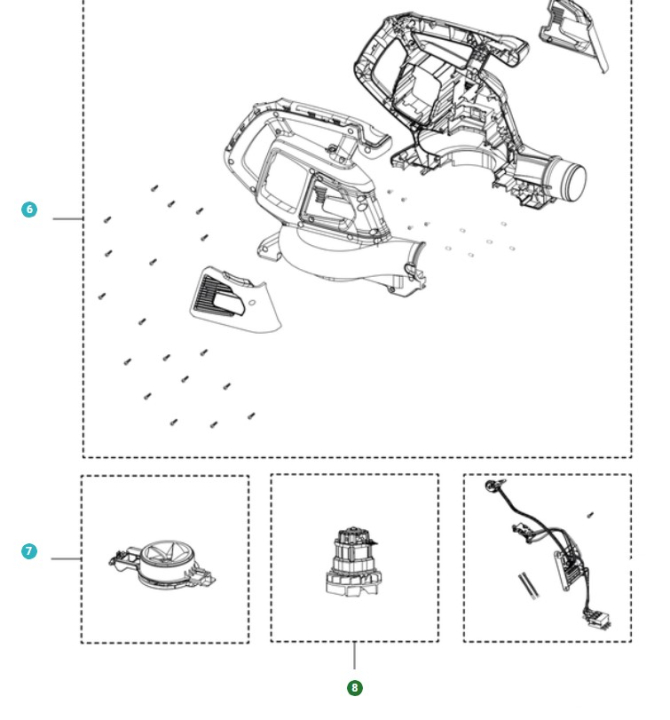 Moottori Assy ryhmässä Varaosat / Varaosat Lehtipuhaltimet / Varaosat Husqvarna 120iBV @ GPLSHOP (5311478-84)