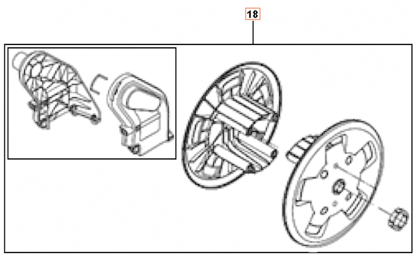 Reel Hose Reel Kit 5312405-01 ryhmässä Varaosat / Varaosat Painepesurit / Varaosat Husqvarna PW490 @ GPLSHOP (5312405-01)