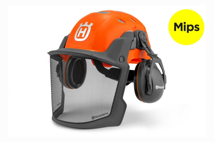 Husqvarna-metsätyökypärä, Technical Mips Oranssi ryhmässä Husqvarnan metsä- ja puutarhatuotteet / Husqvarna Työvaatteet/laitteet / Suojakypärä @ GPLSHOP (5376448-01)