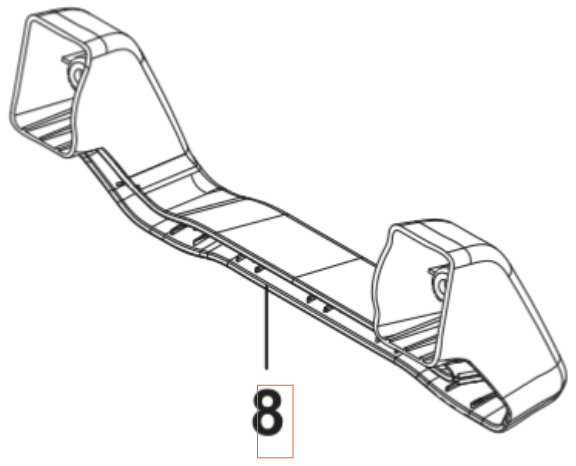 Tukijalka 5460904-01 ryhmässä Varaosat / Varaosat Painepesurit / Varaosat Husqvarna PW130 @ GPLSHOP (5460904-01)