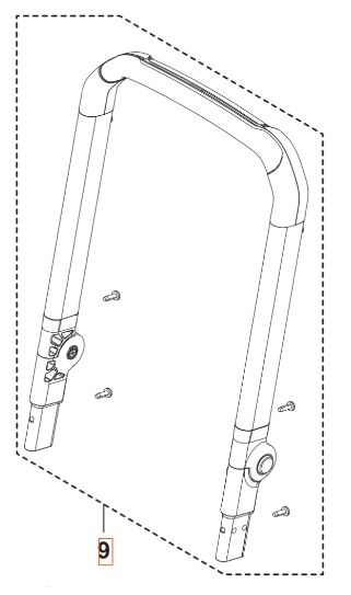 Taitettava kahva 5460922-01 ryhmässä Varaosat / Varaosat Painepesurit / Varaosat Husqvarna PW240 @ GPLSHOP (5460922-01)