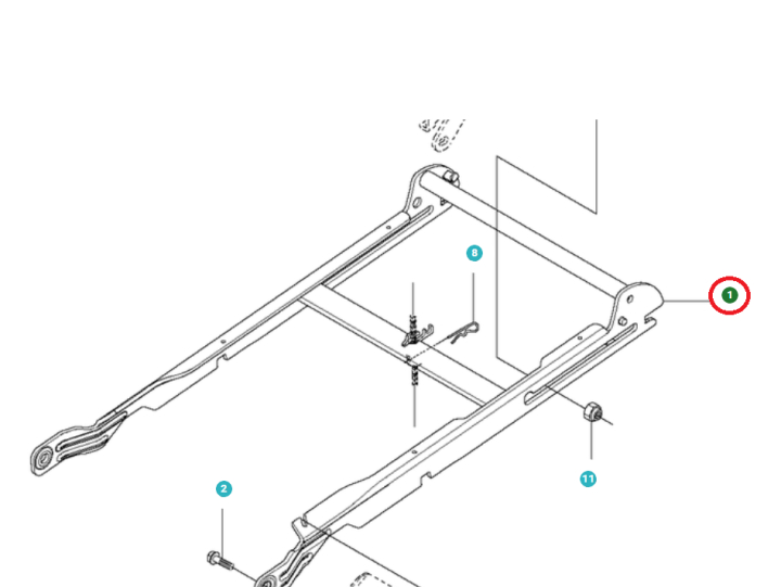 Vaihteiston runko ryhmässä Varaosat / Jonsered Ajettavat ruohonleikkurit Varaosat  / Varaosat Jonsered FR 2216 MA 4x4 @ GPLSHOP (5781774-02)