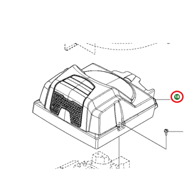 Täydellinen kansi musta vuodelta 2014 ryhmässä Varaosat / Jonsered Ajettavat ruohonleikkurit Varaosat  / Varaosat Jonsered FR 2113 MA @ GPLSHOP (5782613-05)