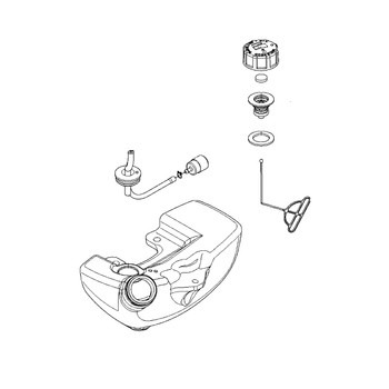 Polttoainesäiliö valmis ryhmässä Varaosat / Varaosat Lehtipuhaltimet / Varaosat Husqvarna 580BTS @ GPLSHOP (5783115-02)