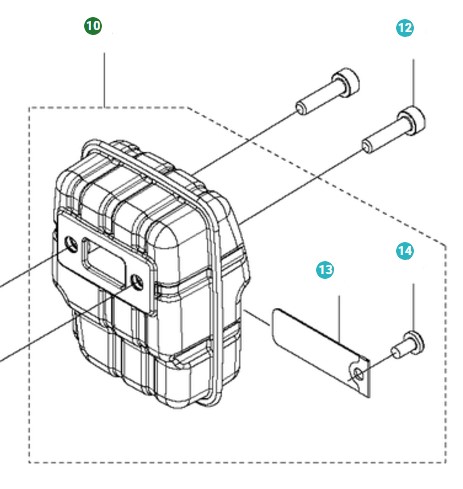 Äänenvaimennin Kpl ryhmässä Varaosat / Varaosat Pensasleikkurit / Varaosat Husqvarna 325HE4 @ GPLSHOP (5805236-02)