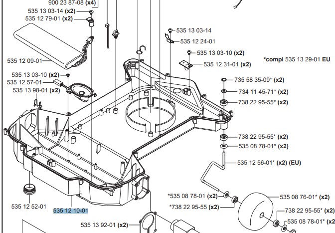 Alusto 5846167-01 ryhmässä Varaosat Robottiruohonleikkurit @ GPLSHOP (5846167-01)