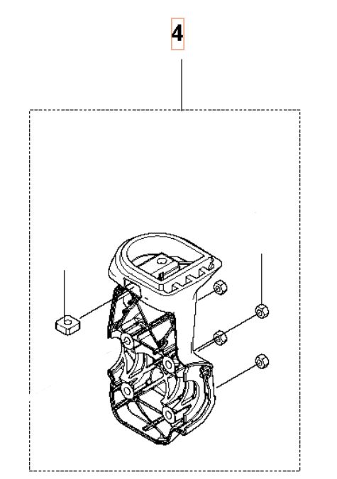 Ohjaustangon kiinnike Assy ryhmässä Varaosat / Varaosat Raivaussahat / Varaosat Husqvarna 535iFR @ GPLSHOP (5914715-02)