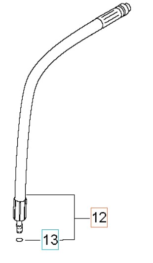 Hose Connection Sp 5926176-13 ryhmässä Varaosat / Varaosat Painepesurit / Varaosat Husqvarna PW460 @ GPLSHOP (5926176-13)