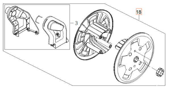 Letkurullasarja 5960269-01 ryhmässä Varaosat / Varaosat Painepesurit / Varaosat Husqvarna PW460 @ GPLSHOP (5960269-01)