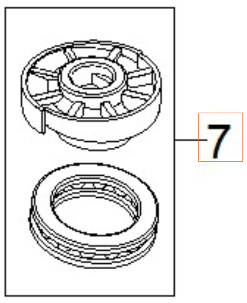 Levy Hooble Levy 8,1° 5976470-01 ryhmässä Varaosat / Varaosat Painepesurit / Varaosat Husqvarna PW235R @ GPLSHOP (5976470-01)