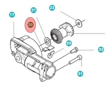 Vaihteen kotelon tiivistys ryhmässä Varaosat / Varaosat Pensasleikkurit / Varaosat Husqvarna 525HE4 @ GPLSHOP (5979741-01)