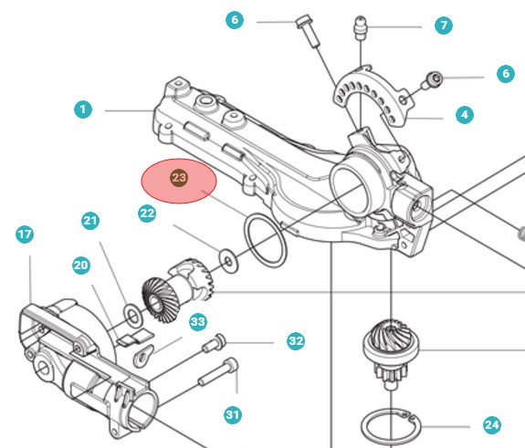 Välirengas 37,5x31 ryhmässä Varaosat / Varaosat Pensasleikkurit / Varaosat Husqvarna 525HE4 @ GPLSHOP (5987048-01)