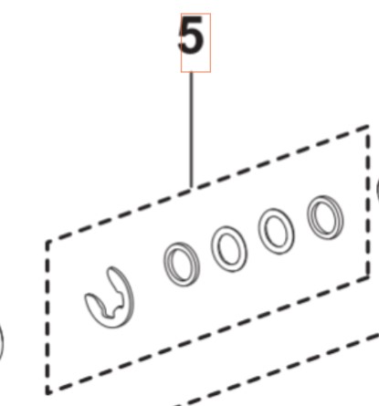 Tiiviste Adapterijärjestelmän tiivisteet 5460930-01