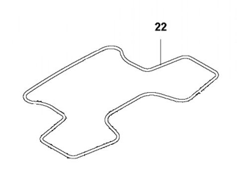 Sealing strip lower front chassis 435X